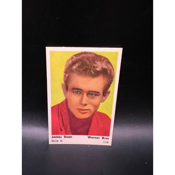 1950's Dutch Gum 2 James Dean Cards Rebel Without a Cause East of Eden Giant - Picture 3 of 5